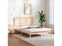 Cama Sem Colchão 140x190 Cm Madeira De Pinho Maciça