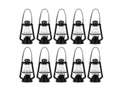10 Peças Lanternas De Acampamento Mini Lanterna De Vela Decoração Lanterna Em Miniatura Retro Modelo De Lâmpada De Óleo Decorativa Olysi Shop