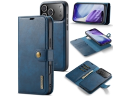 Capa Carteira Magnética 2 Em 1 Dg Ming Para Iphone 17 Pro - Azul