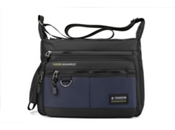 Bolsa De Ombro Masculina Casual, Simples E Moderna (azul Escuro), Bolsa Transversal Para Viagens, Grande Capacidade.