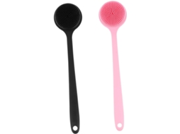 Lurelia Conjunto De 2 Escovas De Silicone Para Duche, Silicone Macio, Cabo Longo E Massagem Suave, Uso Diário Suave