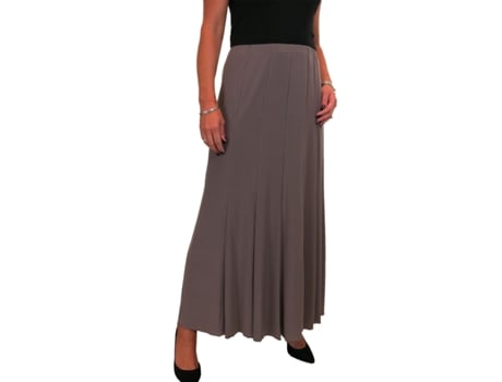 Saia de Mulher PAULO DUE Stretch Long Maxi Castanho (48/50)