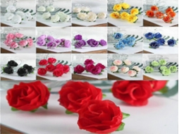 Guirlanda De Rosas Artificiais - 50 Peças, 50 Rosas - Rosa, Seda, 3 Cm - Para Interiores E Casamentos | Lurelia