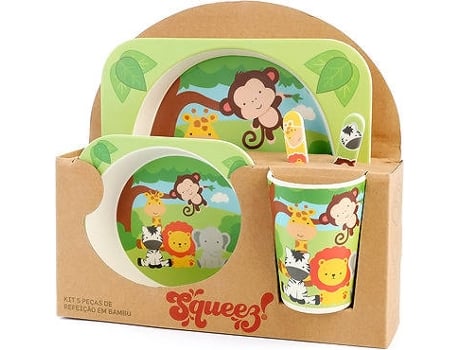 Conjunto de Refeição em Bambu SQUEEEZ!