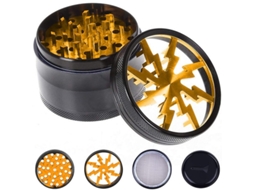 Moinho de Pólen Nova Line de 63mm para tabaco, ervas, café e especiarias 4 peças S/MARCA