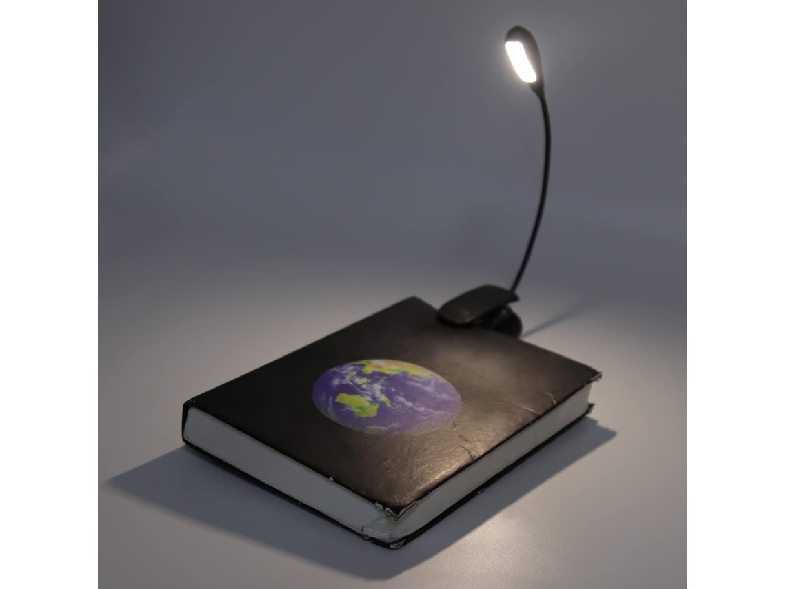 Luminária De Leitura Mesa Com Clipe Fafeicy, Ajustável Em 9 Níveis, Recarregável Via Usb, Com 7 Lâmpadas Led, Haste