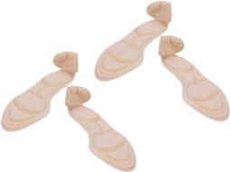 2 Pares De Protetores Calcanhar Antiderrapantes, Com Espuma Respirável 5d Acolchoada, Absorvem O Suor E Impacto Para