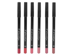 6pcs Lápiz Labial Profesional Impermeable Mate De Larga Duración Pigmentado Cosméticos02