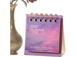 Calendário De Mesa, Mensal, Conjunto Agenda Portátil, Com Grade Datas,