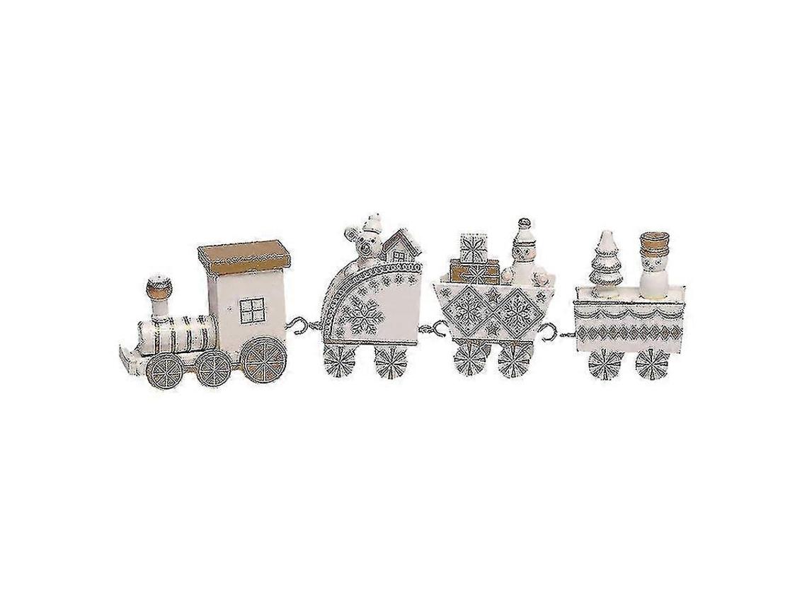 Decorações De Natal Requintadas Trem De Cinco Seções, Desenho Animado Natalino, Presentes Infantis, Enfeites De Madeira Para Janelas. Hengjian