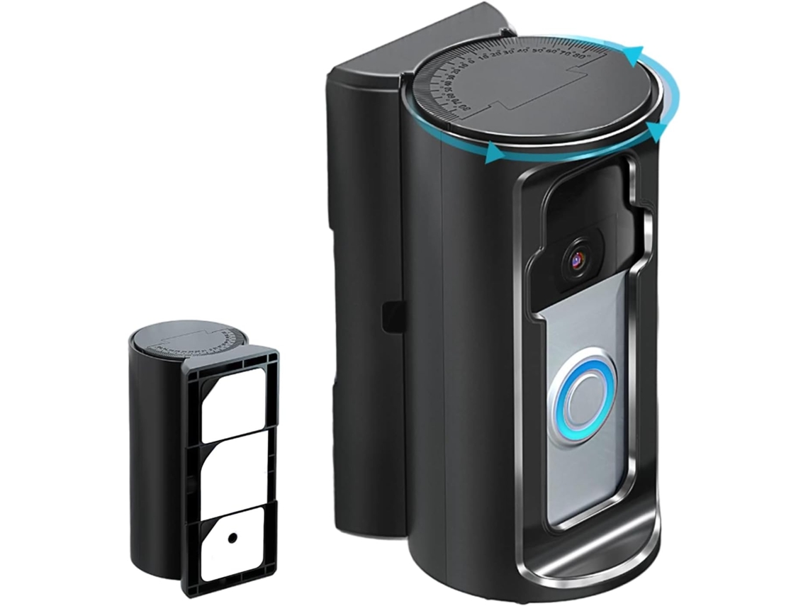 Suporte De Parede Ajustável Para Campainha Ring Chime Com Proteção De Segurança.