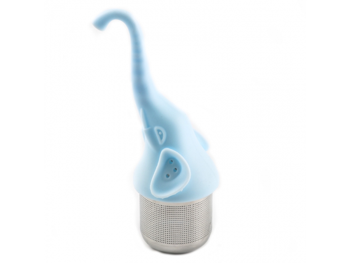 Infusor De Chá Em Formato Elefante Silicone Aquaforge (azul)