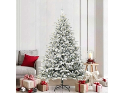 Vidaxl Árvore De Natal Artificial Pré-iluminada Com Conjunto De Bolas