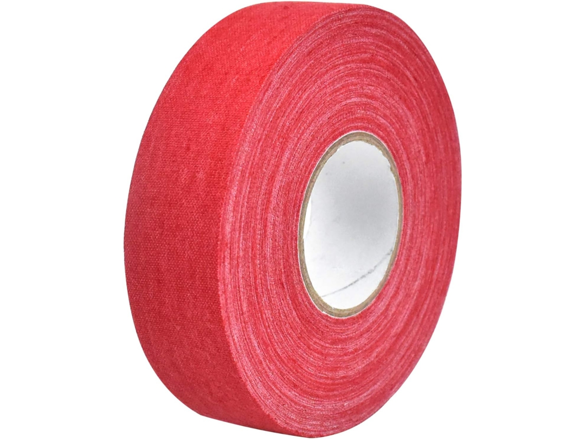 Fita De Hóquei Impermeável E Antiderrapante, Fita Esportiva Multiuso, Vermelha/2.5cm X 25m Digitallab