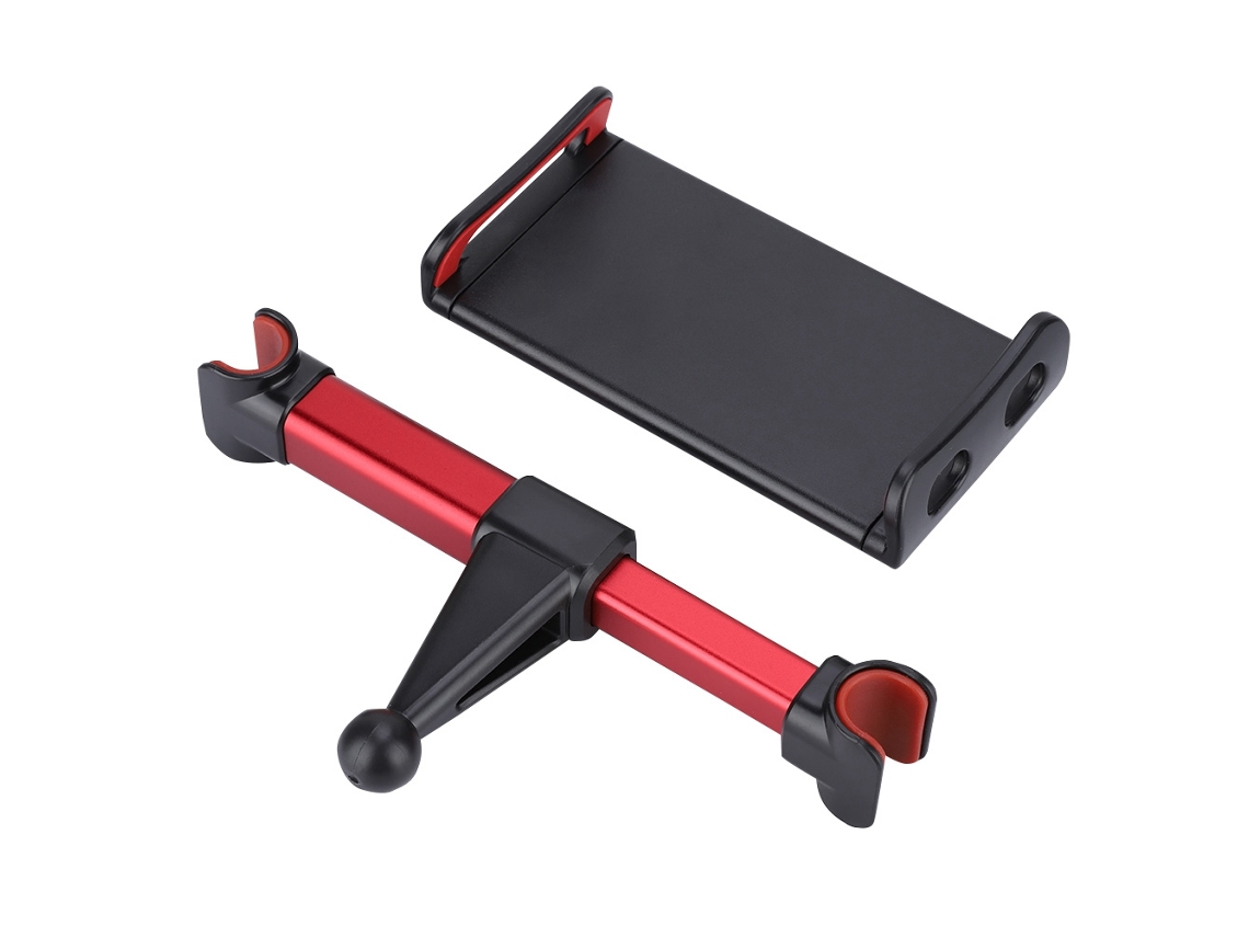 Suporte Ajustável Quadrado Para Celular/tablet No Encosto De Cabeça Do Banco Traseiro Do Carro.