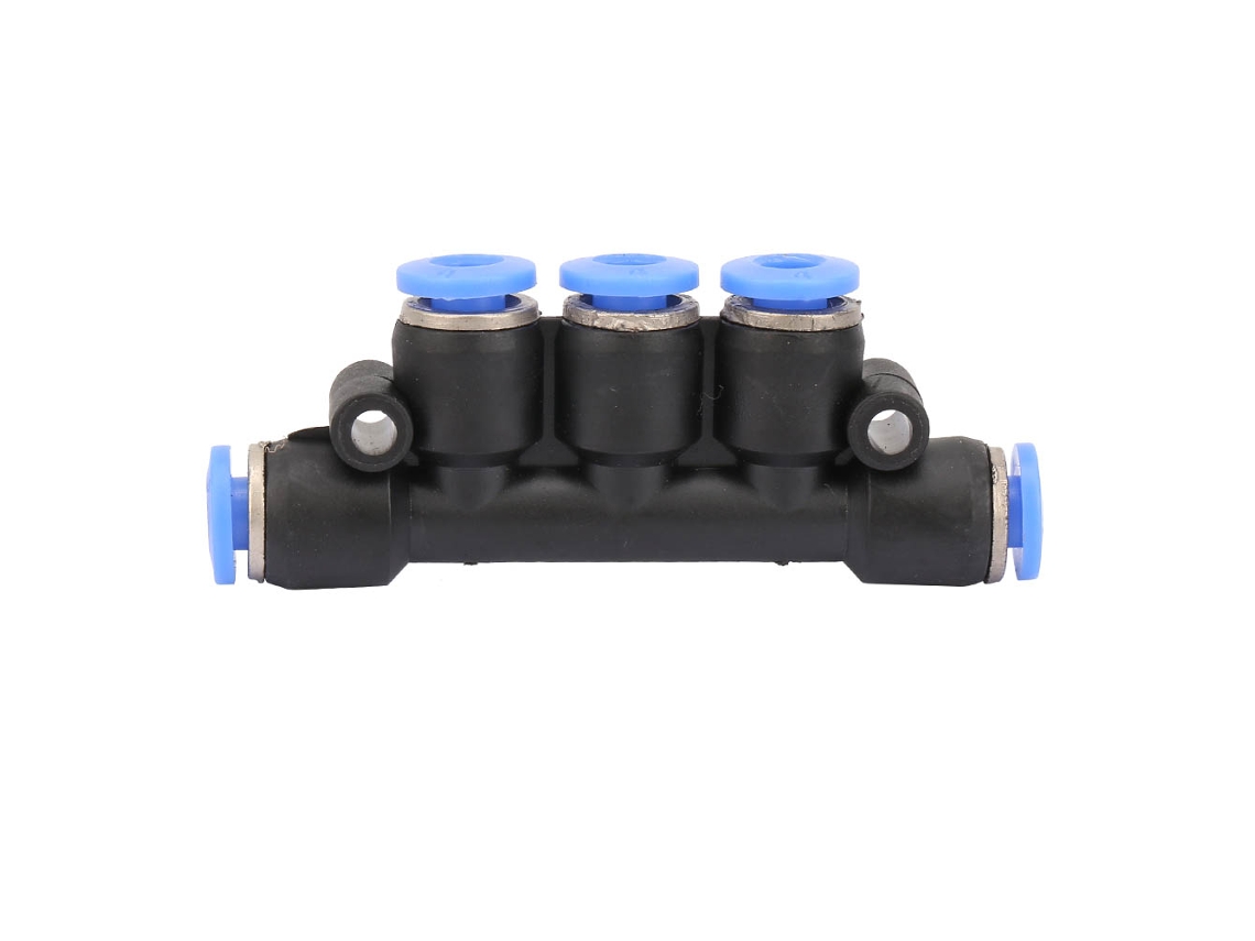 Conector Pneumático De 5 Vias Push In 4mm