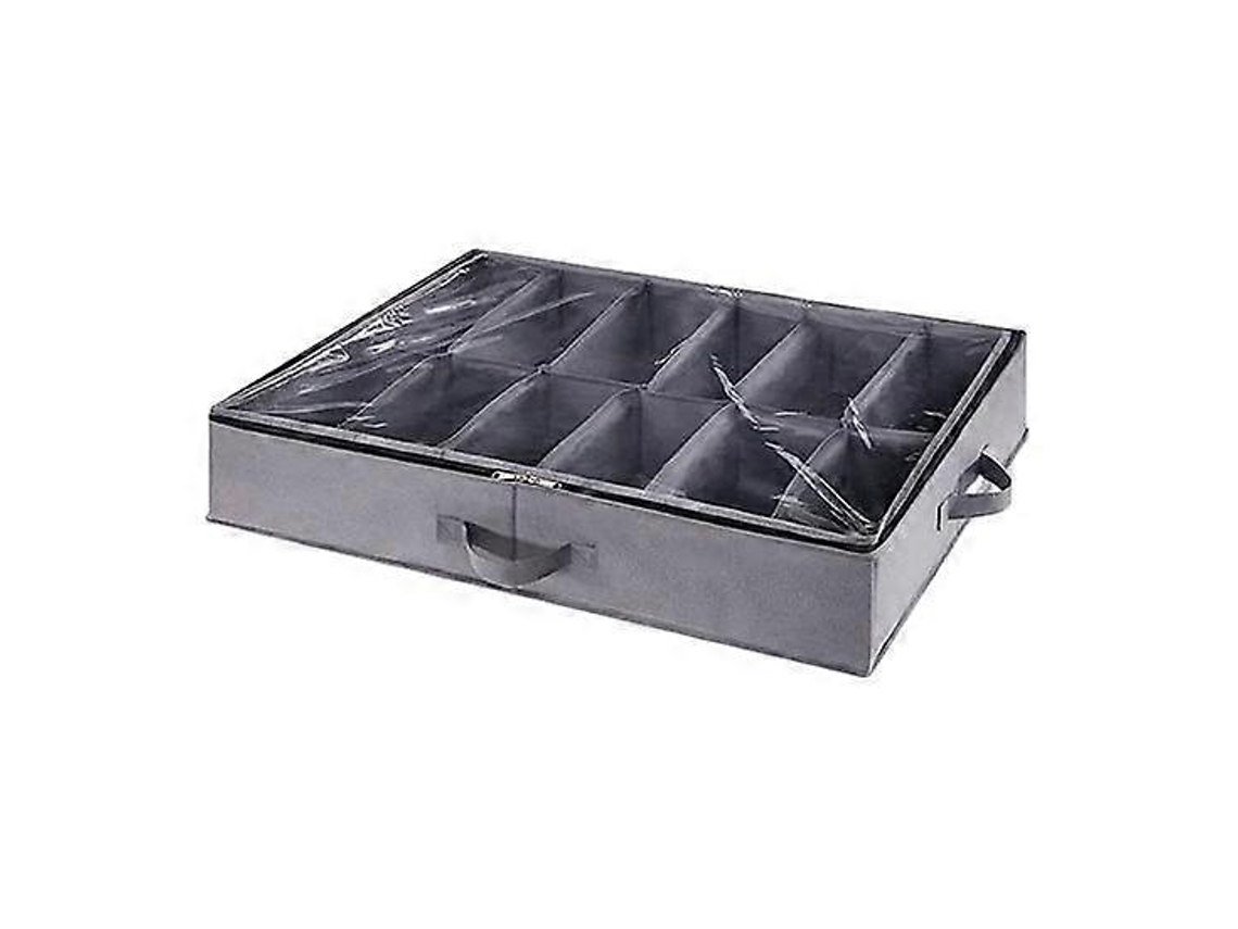 Organizador De Sapatos Embaixo Da Cama, Grande Capacidade, Vários Compartimentos, Design Dobrável, Caixa De Armazenamento Com Alça Olysi Shop