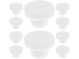 Conjunto De 10 Rolhas Silicone Sólido 12mm Para Saleiro E Pimenteiro, Tampas De Vedação Reutilizáveis Para Garrafas