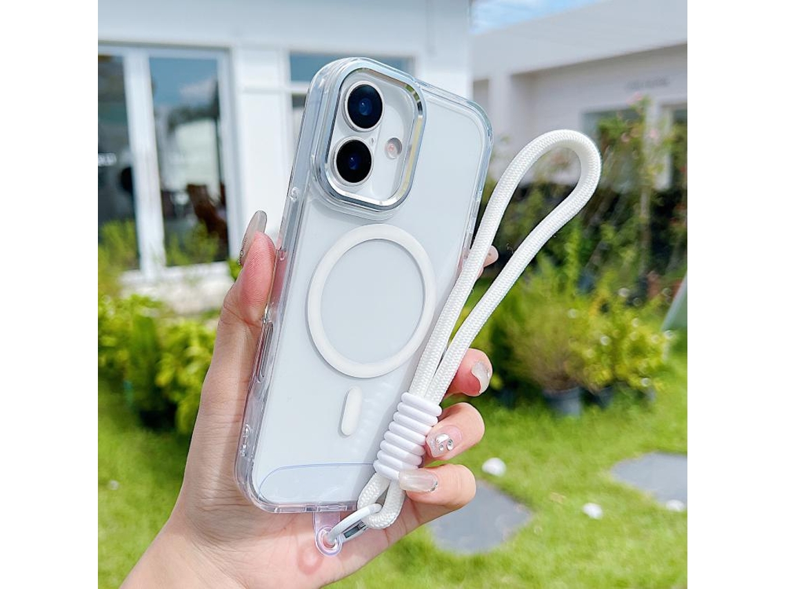 Capa Para Iphone 17 Com Magsafe E Alça De Pulso