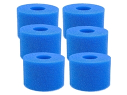 Nova Line filtro Esponja Reutilizável Type S1 para Piscina Intex, Aquário e Spa (6 Peças)