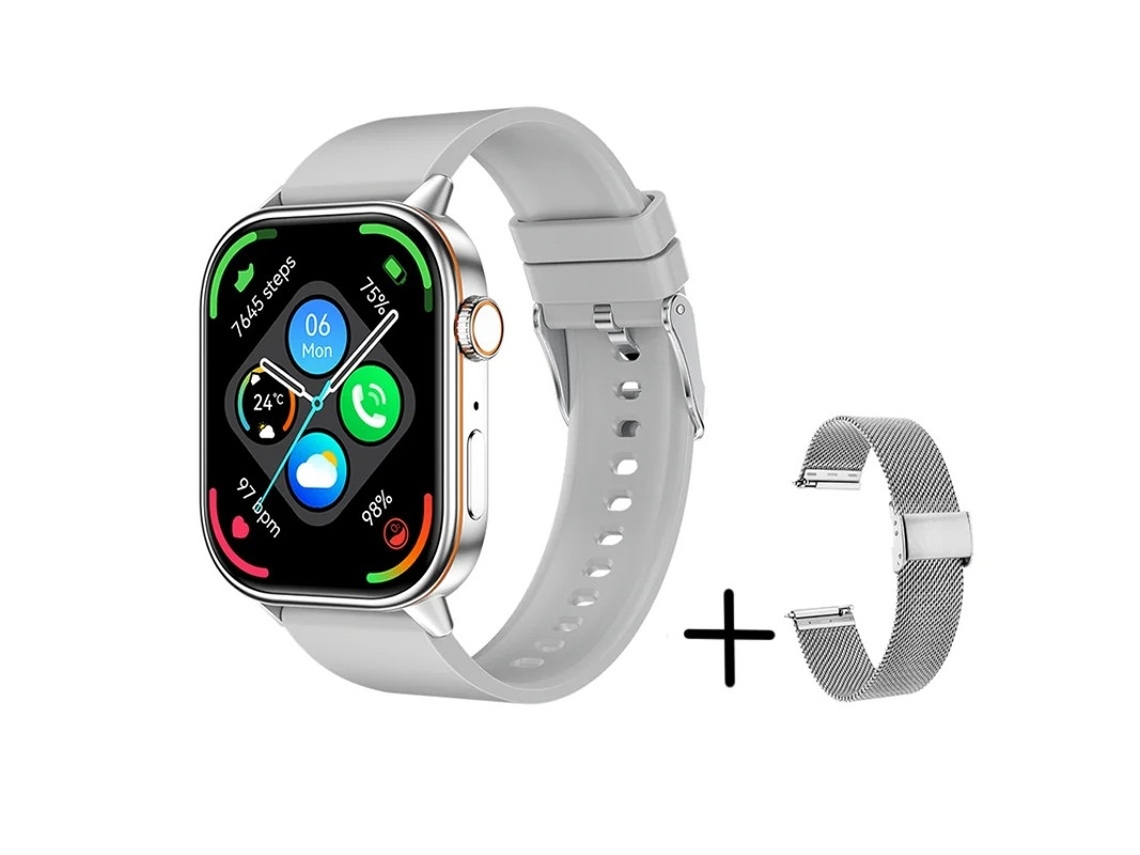 Smartwatch Qx17 Gps Bússola 100 Contatos Com Senha Yizhood (prata)