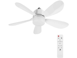 Ventilador De Teto Com Luz E Controle Remoto, Luminária Silenciosa