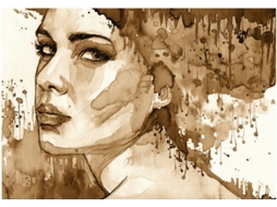 Papel de Parede ARTGEIST Female Portrait (Sepia) (400x280 cm)