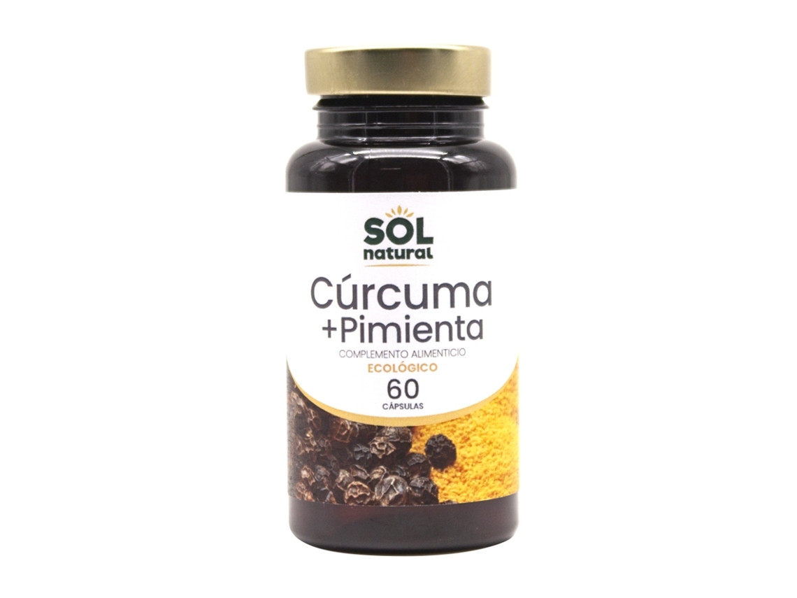 Cúrcuma E Pimenta Negra Bio 60 Cápsulas SOLNATURAL