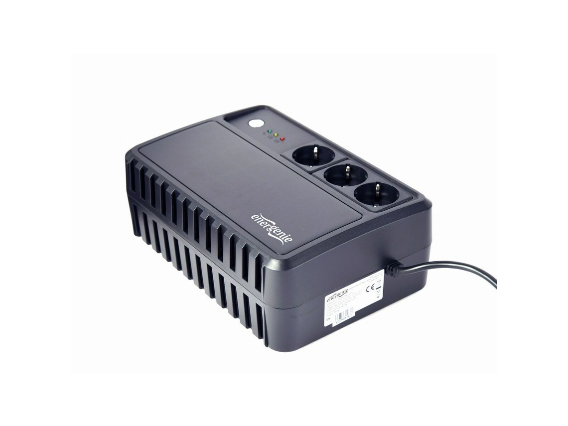 Sistema de fornecimento de energia off-line ininterrupto Eg-Ups-3Sdt1000-01 Preto 600 W Ac X 3 ENERGENIE