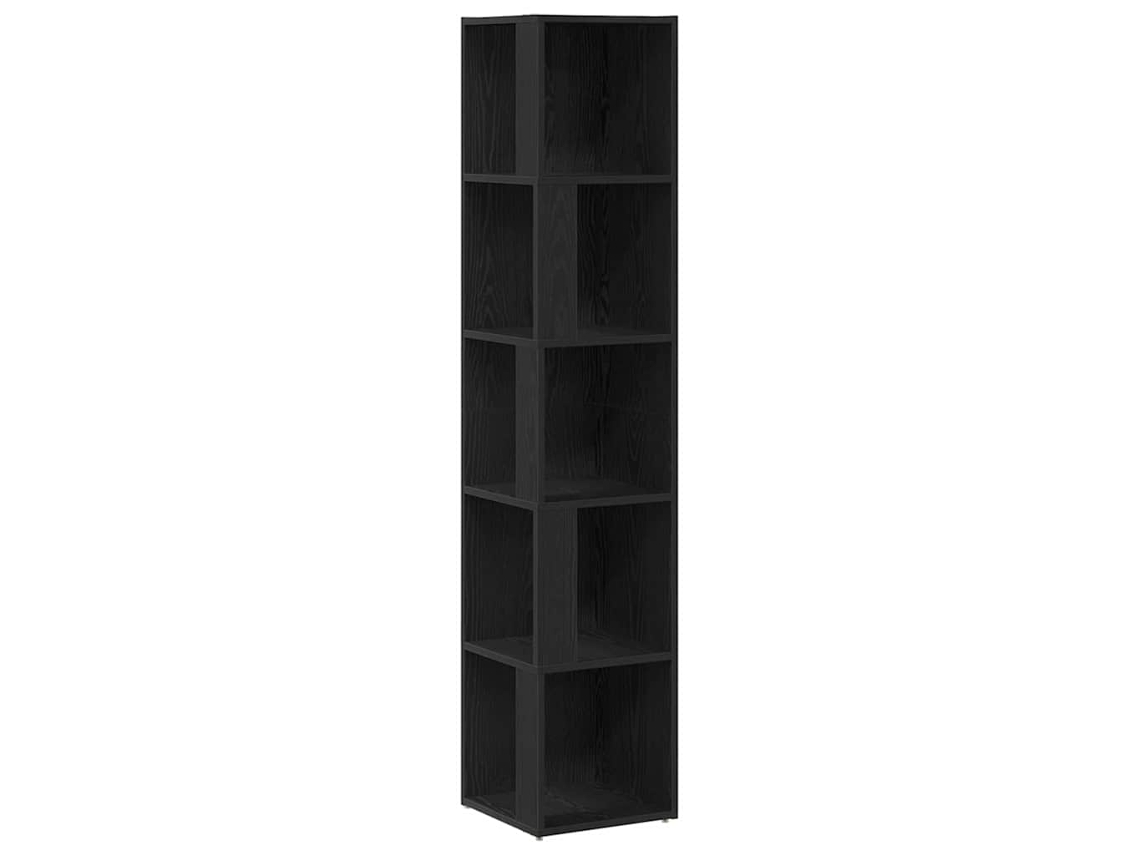 Prateleiras de Canto Carvalho Preto 33x33x164,5 cm MAISON EXCLUSIVE