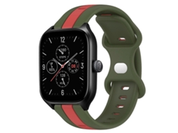 Pulseira De Silicone Bicolor Com Fecho Borboleta De 20 Mm Para Amazfit Gts 4