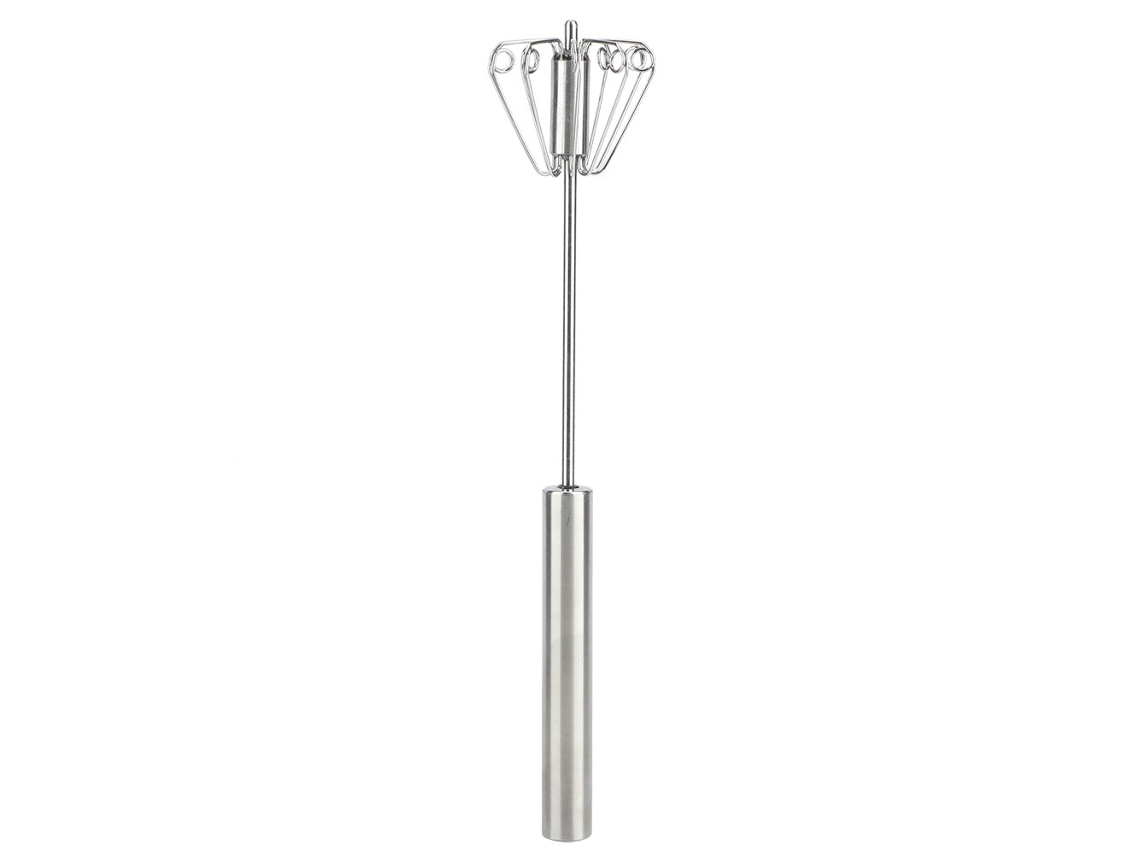 Batedeira De Ovos Manual Semi Automática Aço Inox Para Cozinha