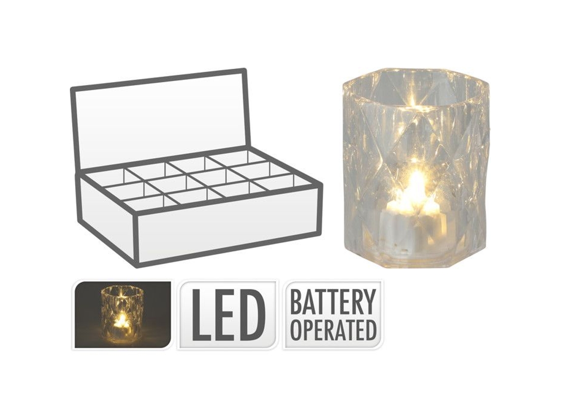 Lâmpada Mini Led 6 Cm Transparente Decorações De Natal Objetos Decorativos