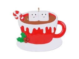 Decorativo de Árvore de Natal em Resina com Taça de Café LAXISCREED