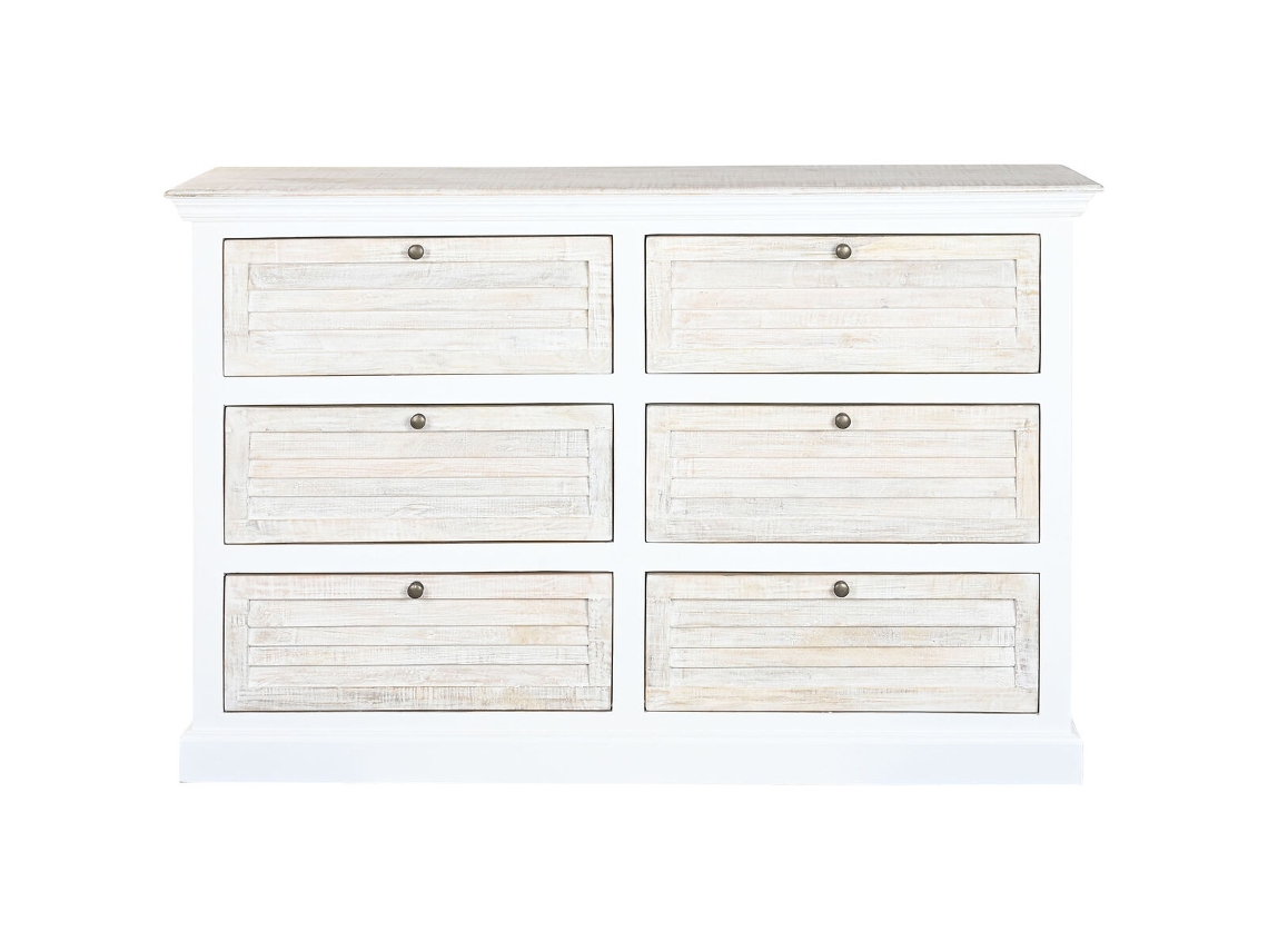 Cómoda Home Esprit Branco Natural 150 X 40 X 100 Cm
