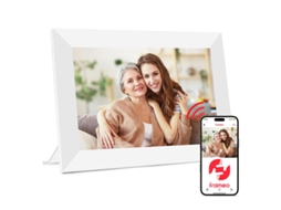 Moldura Digital Inteligente Wifi Yunzii 10,1 Polegadas 1280x800 Ips Lcd Touch Screen Com 32 Gb De Memória Branco