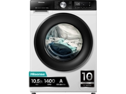 Máquina de Lavar e Secar Roupa HISENSE WD3S1043BW3 (10 Kg - 1400 rpm - Branco)