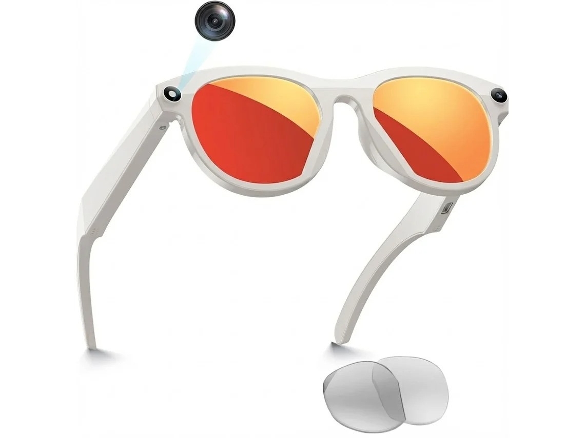 Smartglasses com Câmera IA Conectividade Bluetooth Funções de Tradução BESTVITE