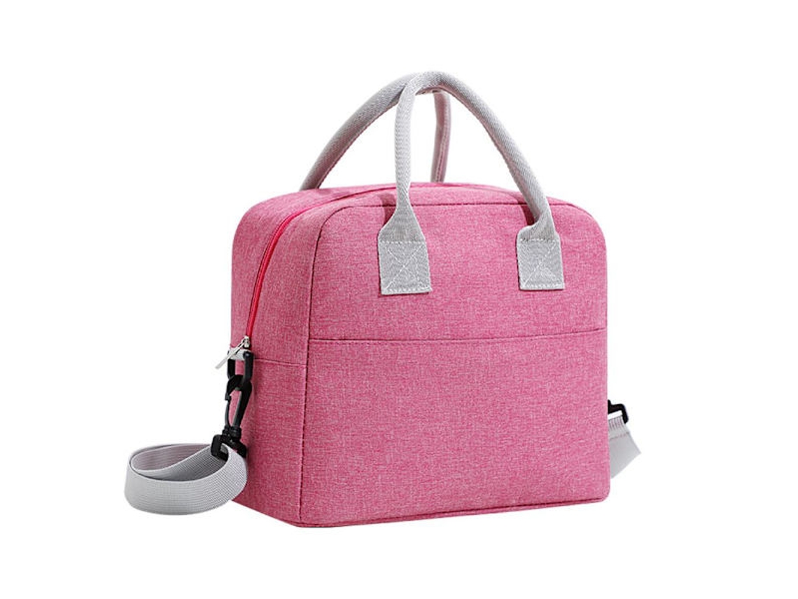 Lancheira térmica rosa Aquaforge para estudantes