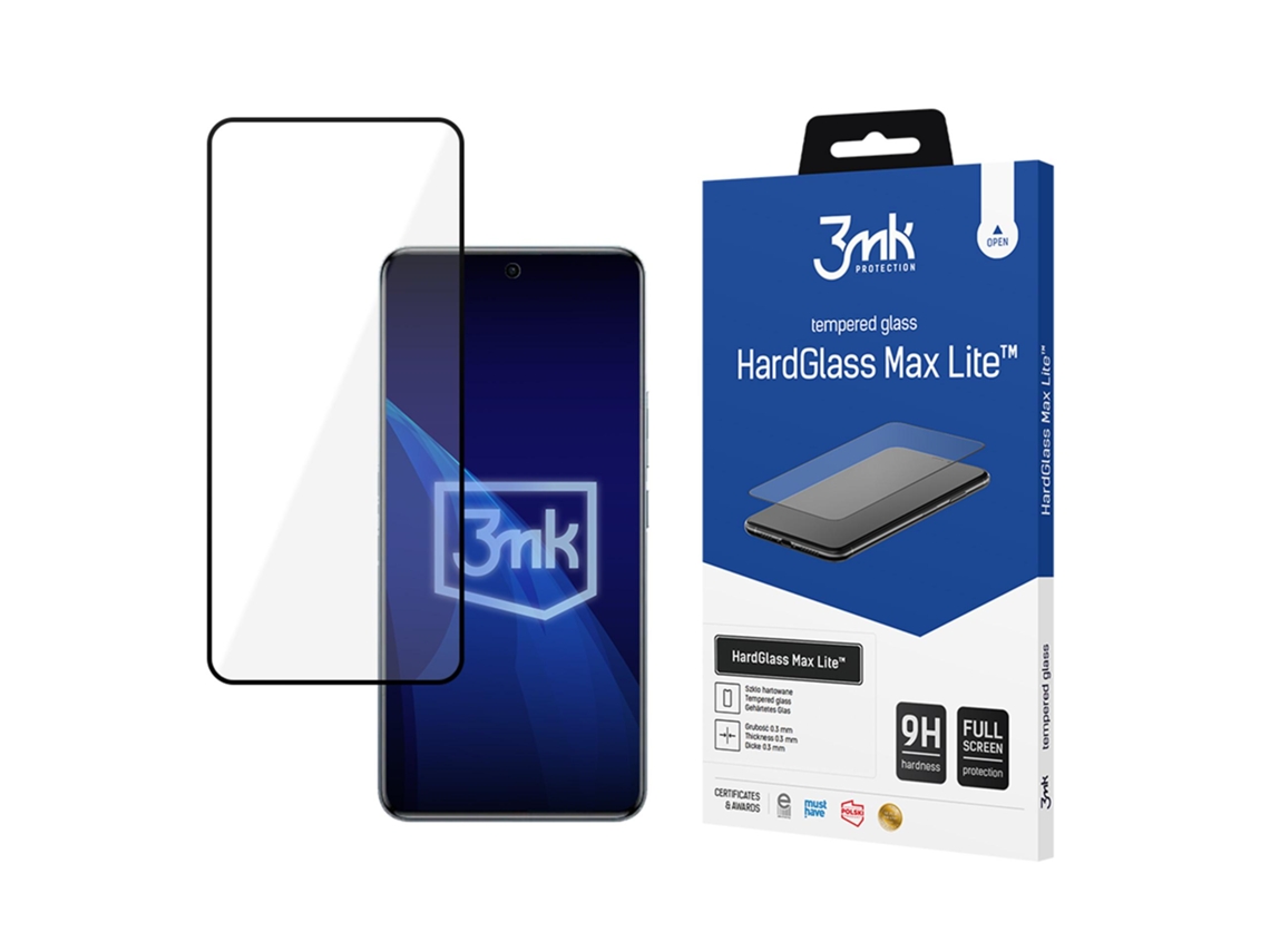 Película De Vidro Temperado 3mk Hardglass Max Lite Para Tela Xiaomi Redmi Note 15 4g 5g