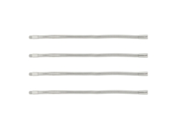 2026 4 Peças Lâmpada de Mesa Led com Cano de Metal Gooseneck Cromado 35cm Acessórios de Luz