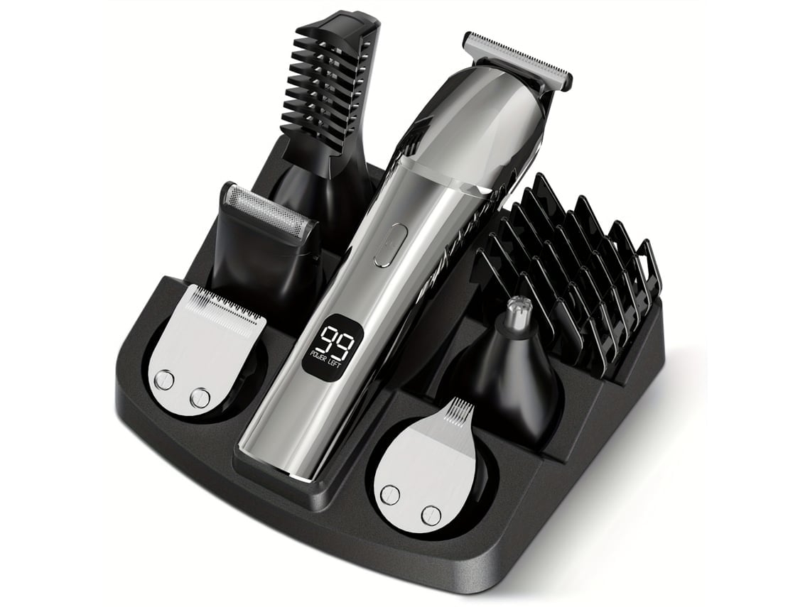 Máquina De Barbear Veanxin Aparador De Barba Para Homens Máquina De Cortar Cabelo 10 Em 1