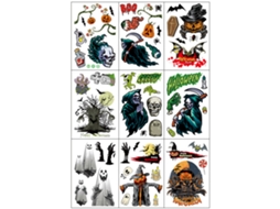 Laxiscreed Adesivos De Janela Assustadores - Conjunto De 4 Peças Para Halloween E Decoração Temática