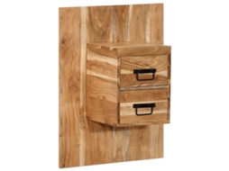 Vidaxl Mesa De Cabeceira 60x32x80 Cm Madeira De Acácia Maciça