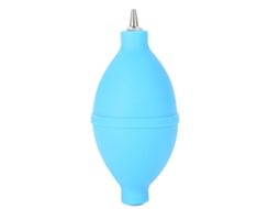Soprador de Poeira Borracha Premium para Lentes de Câmera Relógio Teclado Azul