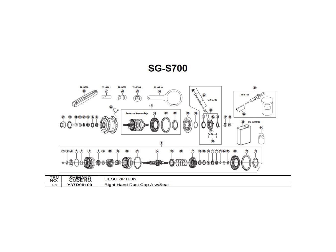 Shimano Sg-S700-A Right