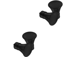 Conjunto De 4 Ponteiras De Ferro Preto Para Varão De Cortina, Resistentes E Anticorrosivas, Ideais P Gokoco