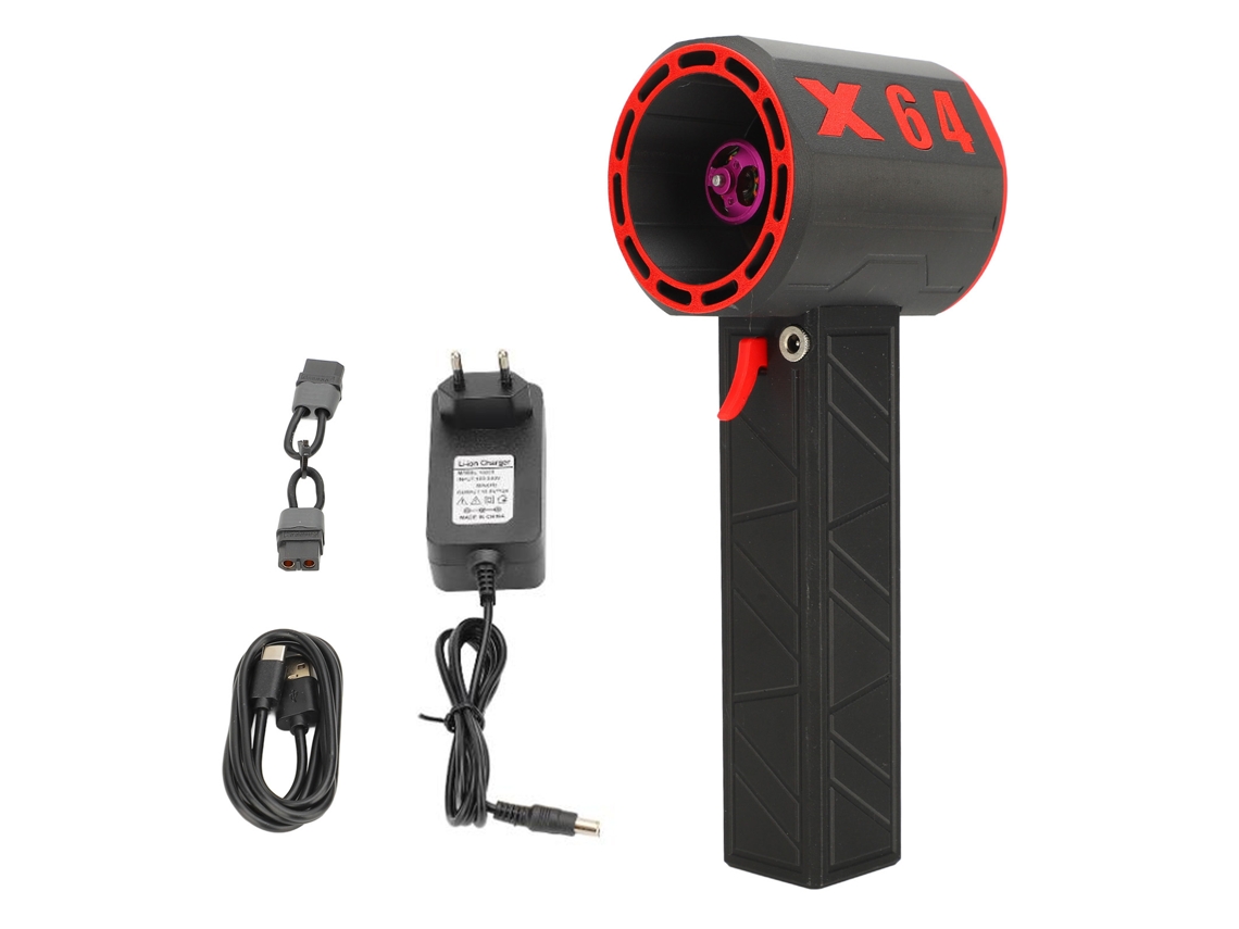 Secador de Jato Turbo 8000mah 1400g 64mm 11 Lâminas