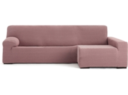 Capa de Chaise Longue Direita EYSA Premium Jaz Tecido Multielástico (360 x 180 x 120 cm - Poliéster e Algodão - Rosa)