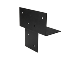 Extensão De Pérgola Revestido A Preto Para Postes De 15 X 15 Cm Peça Wovar